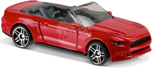 Miniatura 2 de Hot Wheels 2017 Factory Fresh 2015 Ford Mustang GT Convertible 7/365, rojo