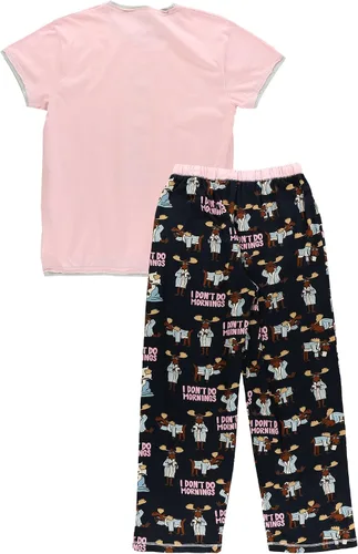 Miniatura 3 de Lazy One Conjunto de pijama para mujer, manga corta con bonitos estampados, ajuste relajado