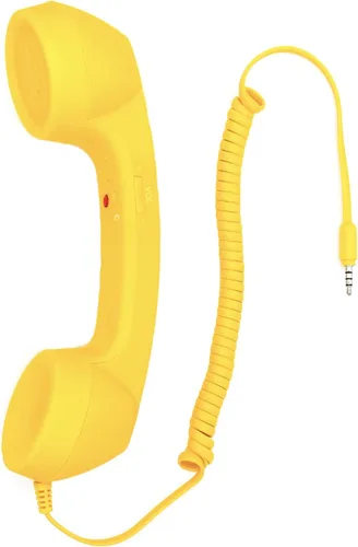 Miniatura 6 de Auricular retro de 3.5mm para teléfono celular Micrófono receptor para iPhone iPad teléfonos móviles smartphone (negro)
