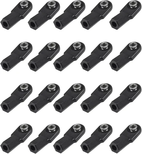 AMK SCX10 M4 RC - Extremos de barra de acoplamiento de 0.157 pulgadas, juntas con bola pivote de 0.236 pulgadas, kit de construcción universal para