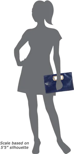Miniatura 7 de Bolso de mano de piel sintética de cocodrilo con asa superior