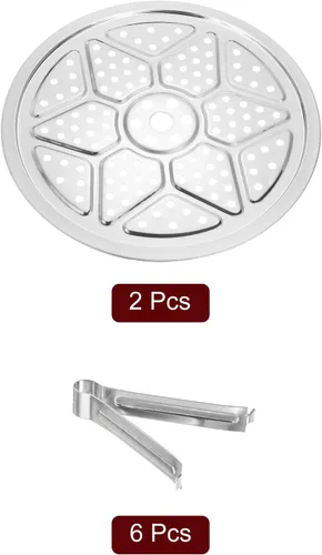 Miniatura 3 de uxcell Rejilla de vaporización de acero inoxidable con soporte, bandeja de vaporización de 26 cm para utensilios de cocina al vapor, olla a presión