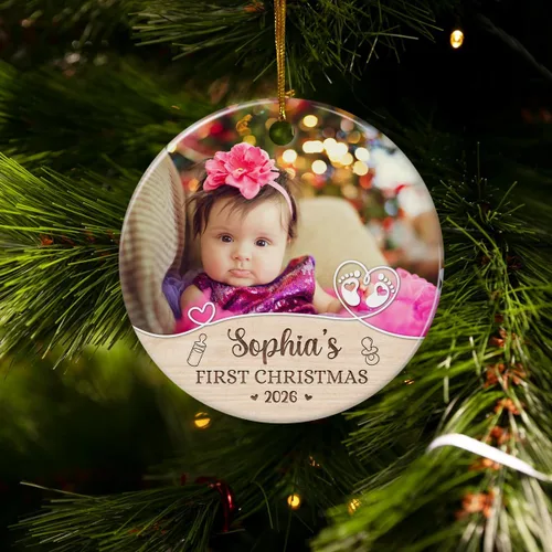 Miniatura 4 de Adorno de rana personalizado con estilo de joyería, adorno acrílico 2024 para niña, mujer, mamá, ideas de regalo de Navidad, decoración de árbol