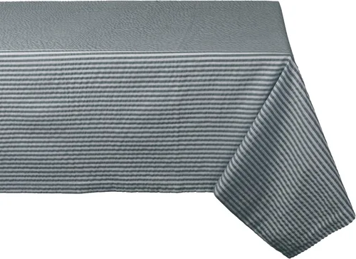 Miniatura 17 de DII Colección de mesa a rayas de sirsaca 100% algodón, gris, camino de mesa, 14 x 108, 1 pieza