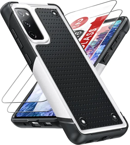 Miniatura 69 de LeYi Funda para Galaxy S21 FE-5G: Funda Samsung S21 FE con protector de pantalla, doble capa protectora de policarbonato duro y TPU suave Android