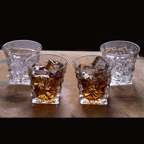 Miniatura 3 de LEMONSODA Juego de 4 vasos escoceses de alta calidad, elegantes vasos de whisky para whisky, malta individual, juego de vidrio antiguo en caja