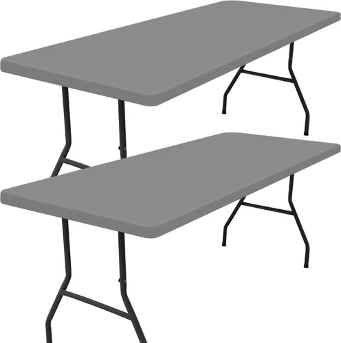 Miniatura 58 de Smiry - Mantel rectangular de vinilo con respaldo de franela elástica ajustada para mesas plegables de 2 pies, manteles impermeables y lavables
