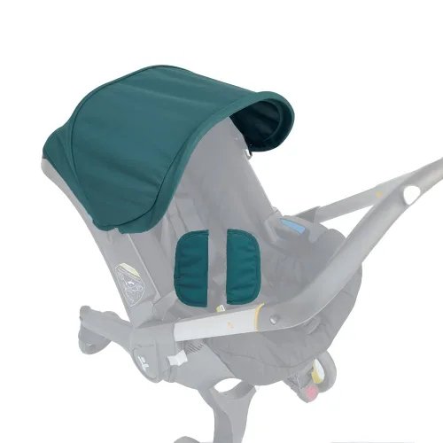 Miniatura 13 de Accesorios de Repuesto para Cochecito Capota, Escudo de Protección, Parasol Textil Compatible con Asiento de Automóvil y Cochecito Doona (Negro)
