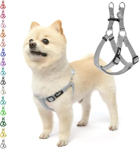 Miniatura 26 de PUPTECK arnés para perro para no jalar, reflejante, ajustable, básico, de nailon, chaleco para cachorro, para caminar al aire libre con etiqueta