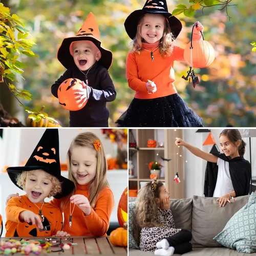 Miniatura 5 de 40 dijes de cuchillos falsos, mini abalorios de resina para mujer, joyería de bricolaje, manualidades, colgante de Halloween con caja, 10 estilos