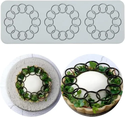 Miniatura 15 de 2 cavidades diseño de hojas de silicona para glaseado de fondant para tartas, moldes de silicona para hornear, herramientas de pastelería, LFM-109