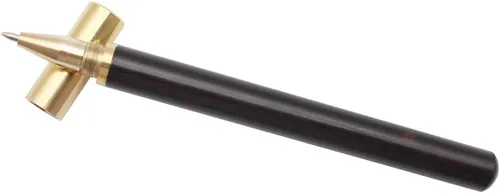 Miniatura 3 de Gullor Bolígrafo de punta redonda de madera de latón hecho a mano, bolígrafo de tinta Liguid para oficina, regalo de negocios, madera negra