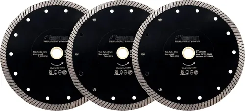 Miniatura 19 de SHDIATOOL Hoja de sierra turbo de diamante de 7 pulgadas, disco de corte súper delgado para azulejos de porcelana y cerámica, rueda de corte