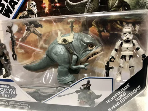 Miniatura 3 de Star Wars Hasbro Mission Fleet Expedición Clase The Mandalorian, Blurrg, Remanente Stormtrooper Toys, Batalla del Yermo