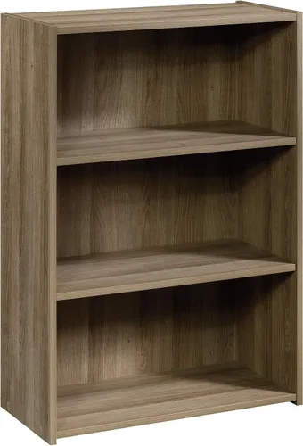 Miniatura 11 de Sauder Beginnings - Librero de 3 estantes, estantería con estantes de almacenamiento ajustables, en acabado de madera media Cinnamon Cherry