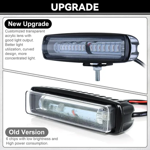 Miniatura 2 de Luz LED de la carretilla elevadora luz de advertencia de línea lateral 30W DC 12-80V lámpara de seguridad para el área peatonal de almacén - azul