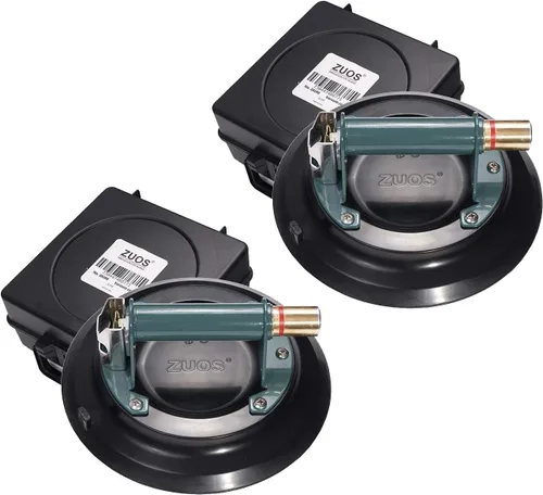 Miniatura 5 de Ventosa de vidrio de 8 pulgadas para elevación de granito y vidrio, elevador de vacío con mango de metal y bomba de ABS, capacidad de carga de 560