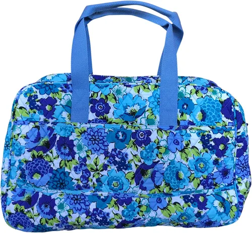 Miniatura 2 de Vera Bradley Bolsa mediana de viajero, Blueberry Blooms, Azul