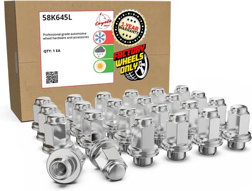 Wheel Accessories Parts 24 tuercas de llanta M12x1.5 12x1.5 rosca OEM estilo fábrica 1.8" largo cromo 13/16" 0.827 in hexagonal para Toyota Tacoma |