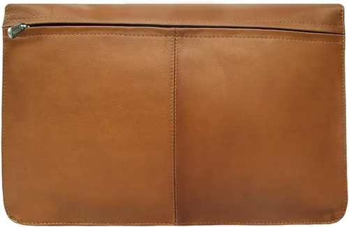 Miniatura 2 de Piel Leather Cartera de solapa de tres secciones, Saddle, Cartera de solapa de tres secciones
