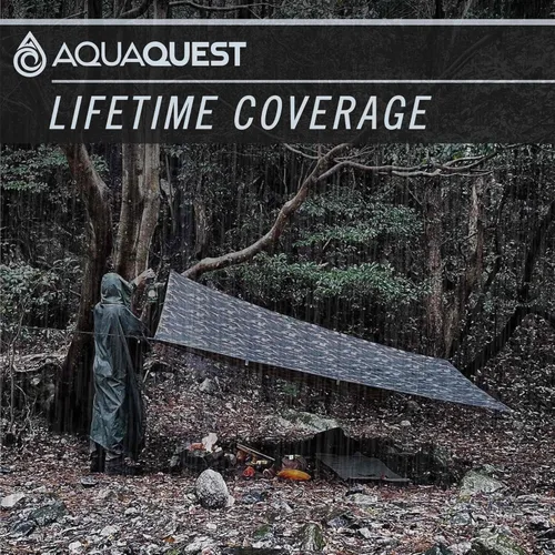 Miniatura 6 de AquaQuest Defender - Lona resistente impermeable (20,000 mm) con costuras selladas para camping, bushcraft y supervivencia Verde oliva (Olive Drab)