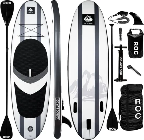 Miniatura 24 de Roc Tabla de remo inflable con accesorios de tabla de remo de SUP de alta calidad, diseño amplio y estable, cubierta antideslizante y cómoda