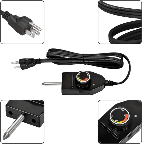 Miniatura 4 de Stanbroil Cable de alimentación con control de termostato de repuesto para elemento calefactor Stanbroil 125V 15A, no universal