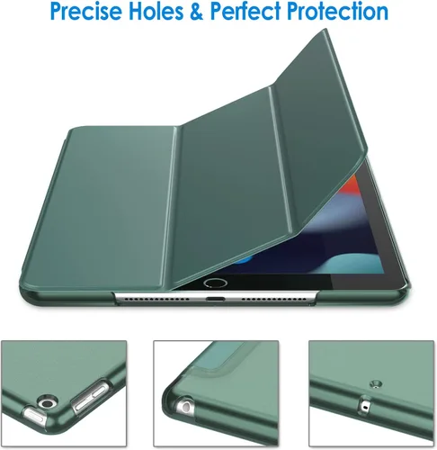 Miniatura 3 de JETech Funda para iPad de 10.2 pulgadas (modelo 2021/2020/2019, 9/8/7 generación), cubierta con activación/suspensión automática (beige)