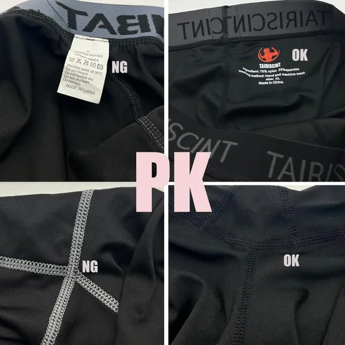 Miniatura 4 de TAIRISCINT Los pantalones de compresión de tela de alto rendimiento para hombre son adecuados para correr, fitness, voleibol en cuclillas, tenis.