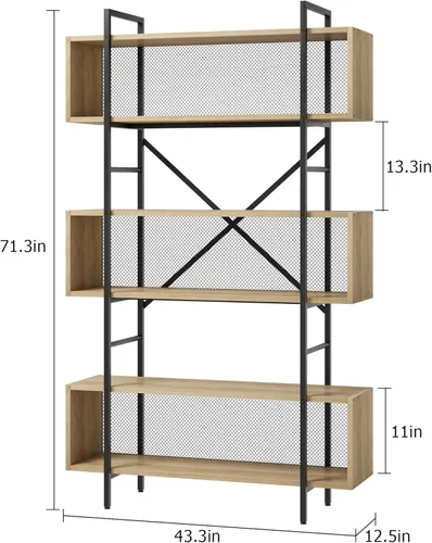 Miniatura 2 de GAOMON Estantería de 6 niveles con almacenamiento, estante industrial de 71.3 pulgadas de alto con estantes de exhibición abierta, estantería de 6