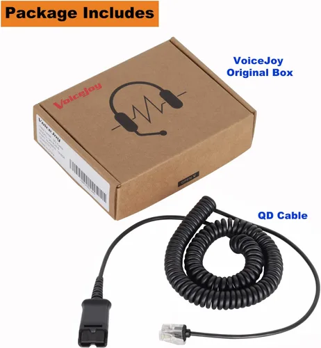 Miniatura 6 de Adaptador QD HIS Cable para auriculares Plantronics y VoiceJoy Adaptador QD para teléfonos Yealink y trabajable para Avaya IP 1608, 1616, 9601