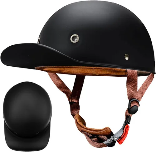 Miniatura 17 de Casco de béisbol de motocicleta, aprobado por DOT, casco de motocicleta para hombre, casco de motocicleta alemán, unisex, para ciclomotor, scooter, 3