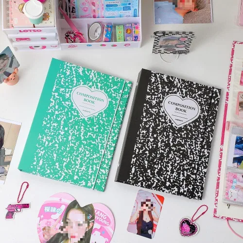 Miniatura 4 de Carpeta A5 Cuaderno Idol Idol Portada Jounral Tarjetas de Fotos Álbum Coleccionar Libro Tarjetas de Fotos Organzier Papelería Chasing Stars Álbum
