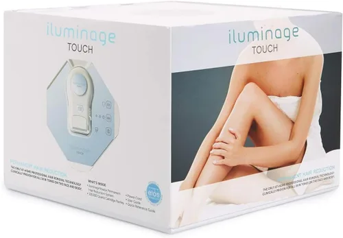iluminage. Dispositivo de reducción de cabello permanente Touch at Home (FDA-Cleared IPL - Todos los colores de piel)