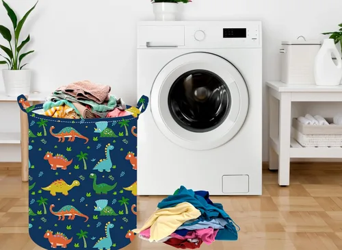 Miniatura 4 de Cesta plegable para ropa sucia para niños, cesta organizadora de almacenamiento plegable, almacenamiento de ropa de juguetes con asas