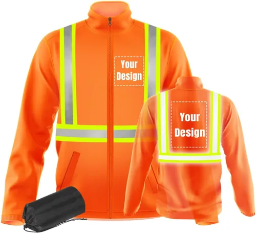 Miniatura 19 de Chaquetas de seguridad ligeras y finas de trabajo reflectantes de alta visibilidad para requisitos particulares su logotipo