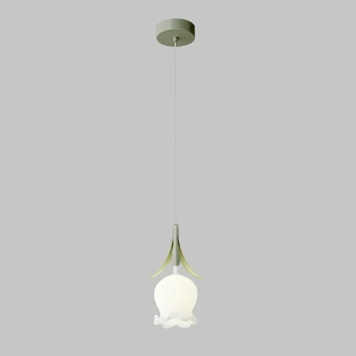 Miniatura 8 de Mini lámpara colgante de estilo francés, con forma de flor, accesorio de iluminación colgante de vidrio creativo de hierro para dormitorio, mesita