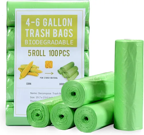 Miniatura 11 de Jaoul Bolsas de basura de 1.2 galones, bolsas de basura pequeñas, fuertes y sin perfume para cocina, baño, oficina, baño, automóvil, color negro, 80