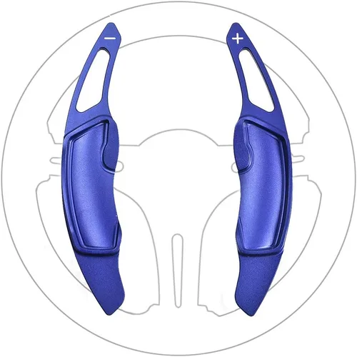 Great-luck Extensiones de aluminio para palanca de cambios de volante de 2 piezas (azul) para Subaru BRZ Impreza WRX Legacy XV Crosstrek Ascent