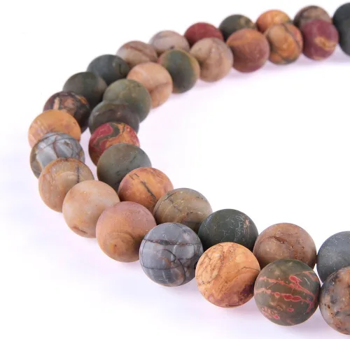 Miniatura 30 de Cuentas sueltas de jade azul teñido natural de 6 mm, cuentas redondas lisas, aproximadamente 15.5 pulgadas, para hacer pulseras y collares de Jade