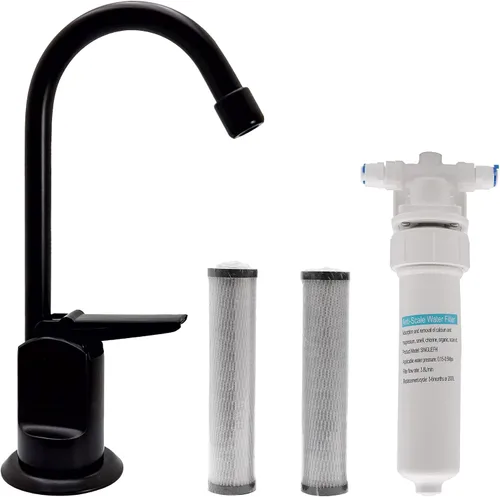Miniatura 17 de Westbrass CO127-11 Kit de grifo dispensador de agua fría pura estilo Touch-Flo de 6 pulgadas con unidad de filtro en línea debajo del fregadero y 2