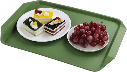 Miniatura 3 de Bandejas de plástico de comida rápida para comer, 17 x 11.8 pulgadas, juego de 4