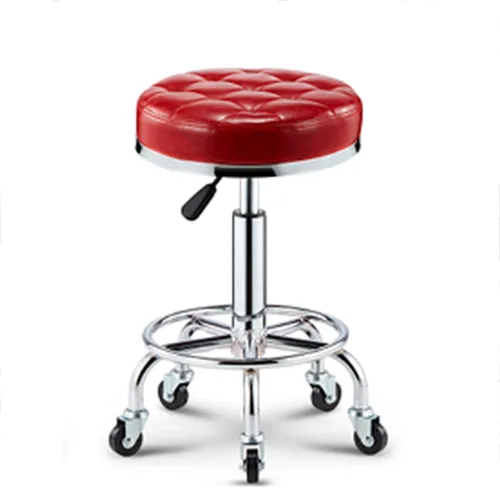 Miniatura 27 de Taburete de bar ajustable giratorio, chasis de acero grande, respaldo moderno para el hogar, taburete redondo de pierna alta, carga de 220.5 lbs