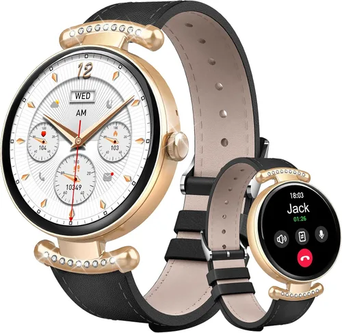 Miniatura 9 de Relojes para mujer, responder/hacer llamadas, reloj AMOLED de 1.32 pulgadas con pantalla ultra clara para mujer con frecuencia cardíaca, monitor