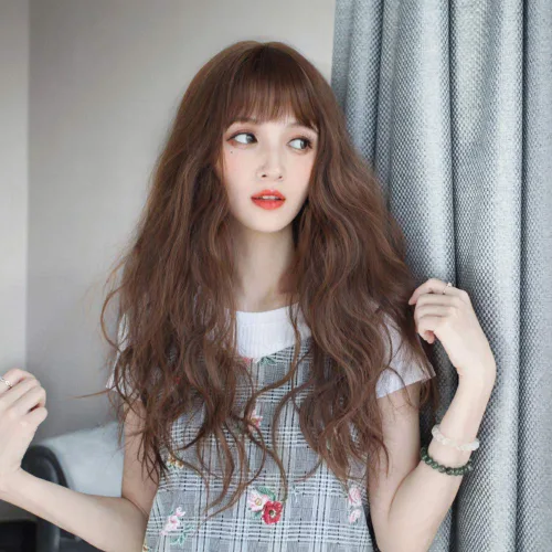 Miniatura 4 de Pieza de repuesto para la frente del cabello de 6 x 6 pulgadas con clip en suplemento ondulado suelto con flecos delgados para cabello fino