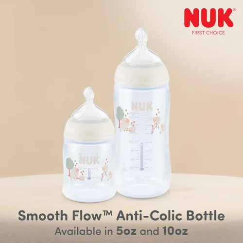 Miniatura 7 de NUK Smooth Flow - Juego de regalo para recién nacidos, biberón anti-cólico, 0+ meses Puntos blancos