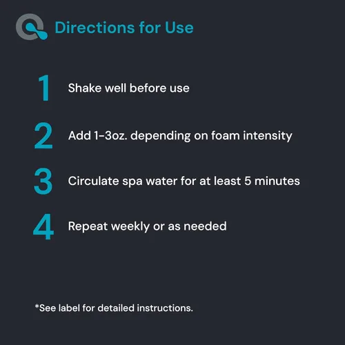 Miniatura 5 de AquaDoc - Antiespumante para bañera de hidromasaje, antiespumante de spa para propietarios de tinas de hidromasaje, 32 onzas, antiespuma