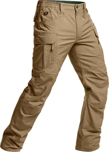 Miniatura 109 de CQR – Pantalones tácticos elásticos tipo cargo para hombre, resistentes al agua, de tela ripstop (antidesgarros), ligeros, ideales para uso diario