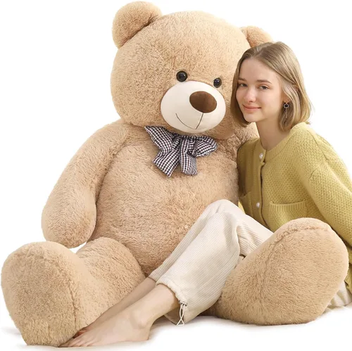 Miniatura 27 de Toys Studio - Adorable oso de peluche gigante, de 36 pulgadas, color gris, felpa suave, para novias y niñas Azul