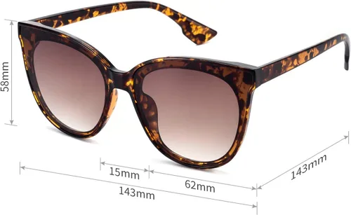 Miniatura 5 de mosanana Gafas de sol de ojo de gato de moda para mujer estilo de gran tamaño MS51802